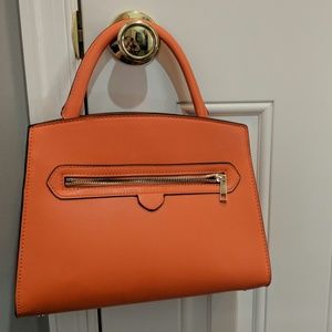 Bright orange purse